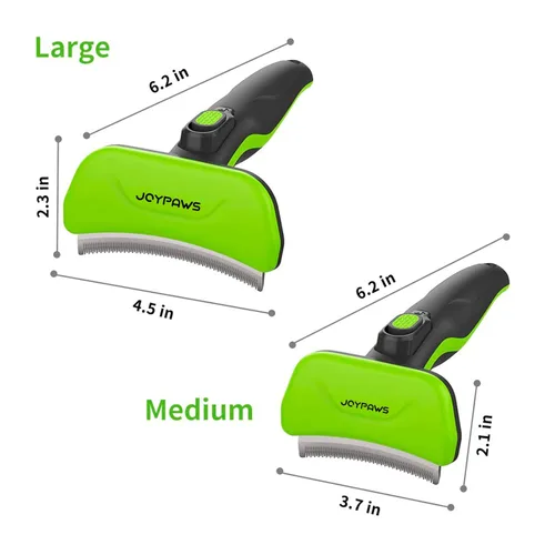 Vista 6 de Cepillo de aseo para mascotas para perros y gatos, herramienta de eliminación de pelaje autolimpiante, reduce eficazmente el desprendimiento hasta