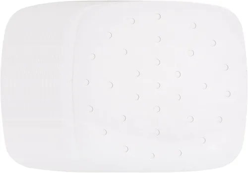 Vista 11 de HARFINGTON 200 forros para freidora de aire de 7 pulgadas, cuadrados de bambú con agujeros, hojas de papel pergamino perforadas antiadherentes