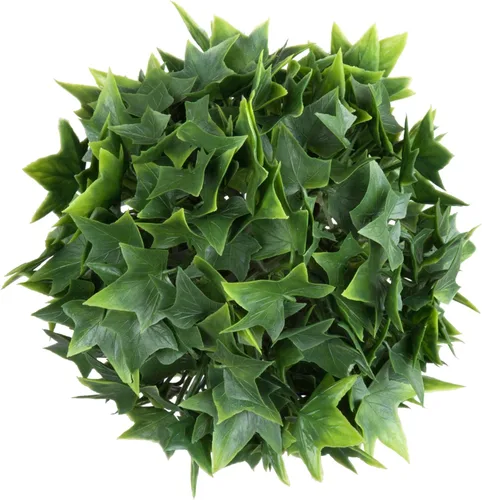 Vickerman Everyday - Mini hiedra artificial de 5 pulgadas, resistente a los rayos UV, paquete de 4 unidades, bola sintética para plantas para