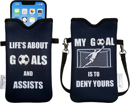 Vista 18 de Tainada Funda Estuche Bolsa de Neopreno para Teléfono para Hombres y Mujeres con Correa Cruzada/Cordón para el Cuello para iPhone 17/16/15 Pro Max