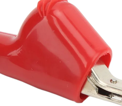 Vista 7 de Pinzas de cocodrilo de metal, abrazadera de clip de cocodrilo para conector surtido, abrazadera de batería eléctrica con aguja, pinzas de cocodrilo