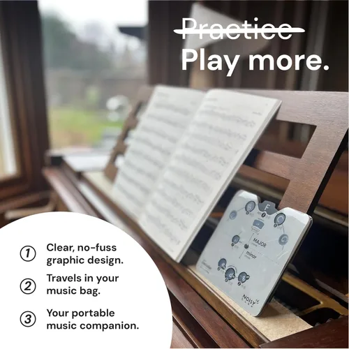 Vista 2 de Herramienta de Rueda del Círculo de Quintas con Soporte Integrado - Herramienta de Aprendizaje Musical para el Regreso a Clases - Decodificador