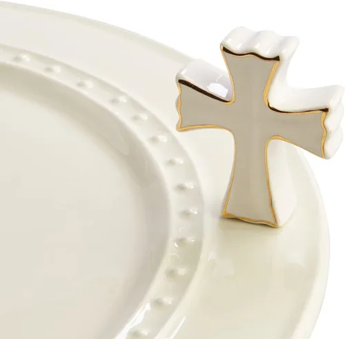 Vista 9 de nora fleming Robin's Egg Blue (Nest) A39 - Decoración Festiva de Cerámica Pintada a Mano - Minis de Primavera para el Hogar y la Oficina