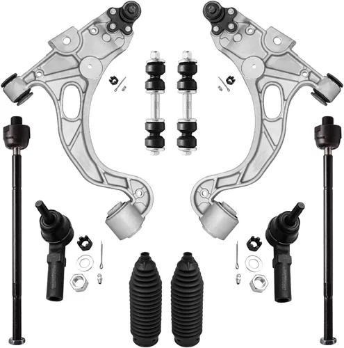Vista 51 de Detroit Axle - Kit de suspensión frontal de 10 piezas para Jeep 2002-2004 Liberty, 2 brazos de control superiores con rótula 2 rótulas inferiores, 4