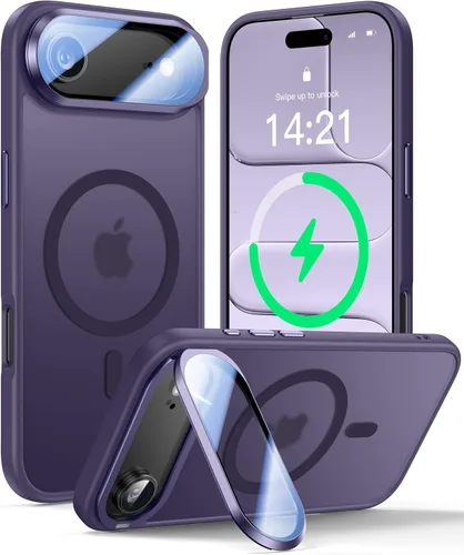 Vista 72 de VOFATA [Protección Completa Mejorada de la Cámara] para Funda iPhone Air con Cubierta de Cámara con Soporte [Compatible con MagSafe][Protección