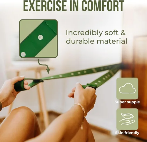 Vista 5 de Two8 Bands Pilates in a Box - Bandas de resistencia de entrenamiento para mujeres y hombres, banda de resistencia con bucles, banda elástica