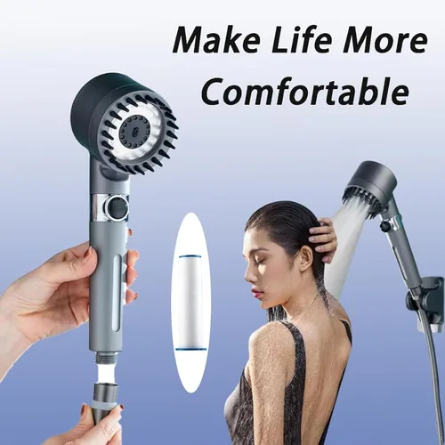 Vista 13 de 10/20 Pcs Ion Drops Shower Head Filters, Showerhead Filters, PP Cotton Replacement Cartridge, Suitable for Various Specifications of Shower Heads