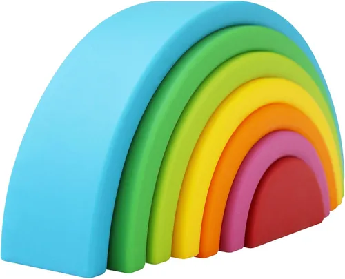 Vista 12 de Bloques de construcción suaves para niños pequeños, bloques de construcción grandes apilables para bebés de 6 meses en adelante, regalos Stem