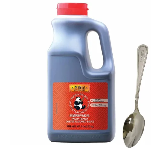 Salsa de ostras Panda de 5 libras, 1 paquete, viene con 1 cuchara Eelicious