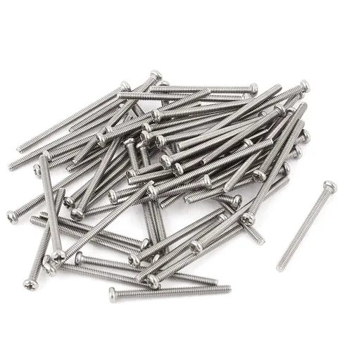 Vista 15 de uxcell Tornillos Phillips de cabeza cruzada de acero inoxidable 304 M2 x 0.118 in 60pcs