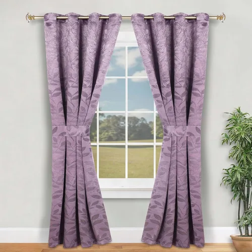 Vista 120 de Superior Cortinas opacas, oscurecimiento de la habitación para dormitorio, bloqueo solar, térmicas, cortinas bohemias modernas, colección de hojas