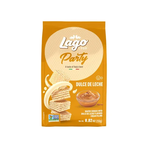 Vista 3 de Gastone Lago Party Wafers Dulce De Leche - Relleno de crema, 8.82 onzas, 8.82 oz (paquete de 3) (Dulce De Leche, 3 unidades)