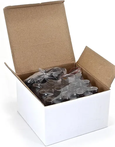 Vista 4 de Vivaplex 12, ámbar, botellas de vidrio de 2 onzas, con cuentagotas de cristal