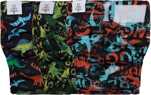 Vista 20 de CuteBone Pañales lavables para perras, paquete de 3 pantalones de entrenamiento para cachorros WWD02XS