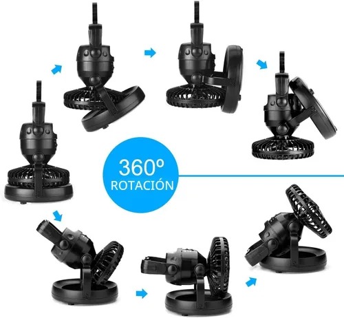 Vista 5 de Odoland Linterna de camping LED portátil con ventilador de techo - Emergencia de huracán