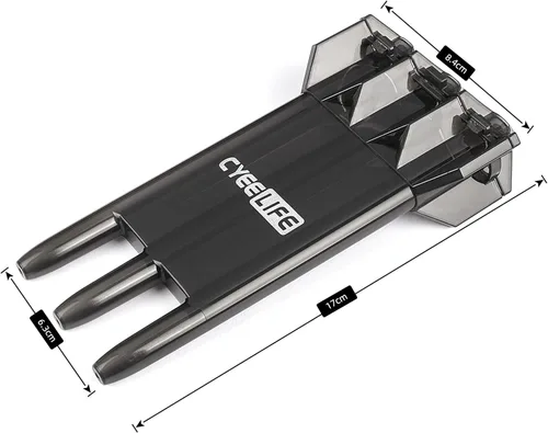Vista 5 de CyeeLife Darts Plastic Tip - Professional Soft Tip Darts Set 18 Grams with Carry case and 30 Extra Dart Tips for Electronic Dart Board (Black)