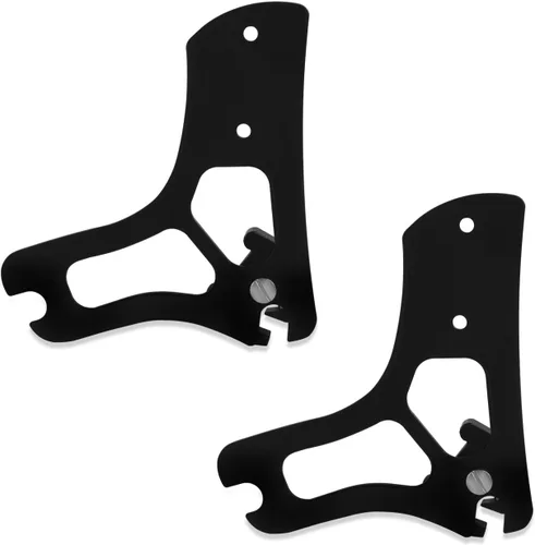 Vista 3 de Respaldo de pasajero Sissy Bar compatible con Harley Davidson Touring 97-08 de liberación rápida, respaldo de pasajero compatible con Road King