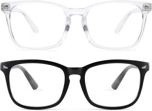 Vista 13 de Pro Acme – Gafas sin receta con montura transparente para mujeres y hombres