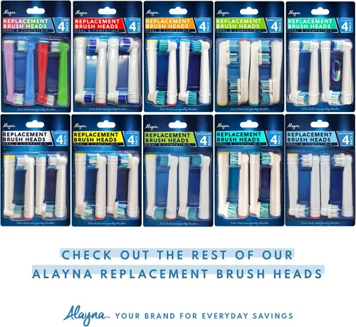 Vista 7 de Cabezales de repuesto para cepillos de dientes compatibles con Oral-B Braun, paquete de 12 Mejor cepillo de dientes eléctrico compatible con Oralb