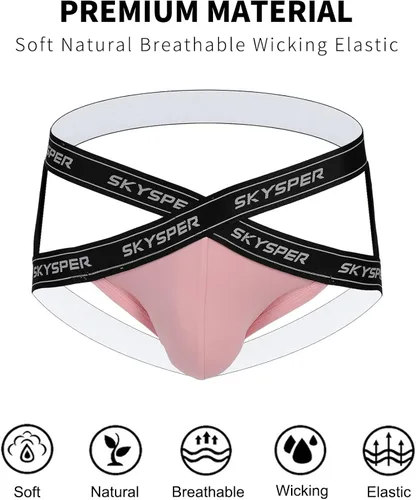 Vista 4 de SKYSPER Correa atlética para hombre con correa para hombre, ropa interior sexy