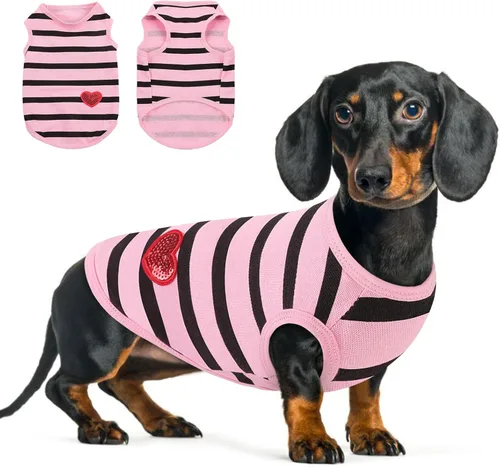 Vista 39 de Queenmore Camisa para perros pequeños, camisa suave y transpirable para perros, gatos, macho y hembra, ropa para mascotas para todas las estaciones
