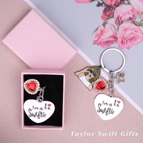 Vista 2 de Taylor Swift Keychain, TS Singer Imaginative Keyring Gifts for Fans, Music Lover for Women