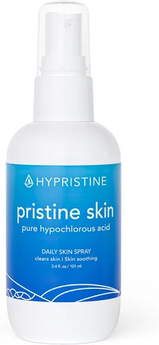 HYPRISTINE Spray y limpiador avanzado para rostro y cuerpo PristineSkin con ácido hipocloroso para la piel, totalmente natural, calmante para el