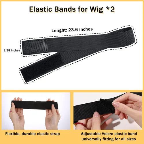 Vista 5 de Juego de 7 piezas de cera para el cabello y control de bordes para mujer, productos de peinado Flyaway que incluyen barra de cera, barra de acabado