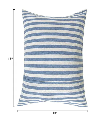 Vista 8 de NTBAY Fundas de almohada de algodón, 2 unidades, suaves y transpirables, para viajes, 13.0 x 17.7 in