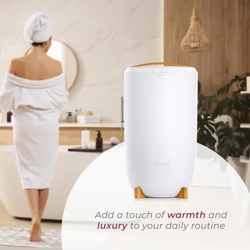Vista 7 de Zadro Large Hot Towel Warmer Bucket Timer Electric Towel Warmer for Bathroom Auto-Shut Off Heated Towel Warmer Spa