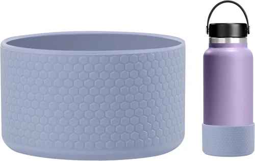 Vista 6 de Vmini Funda para vaso/botella, compatible con Stanley, Hydro Flask y más botellas de agua, funda de silicona inferior antideslizante con textura