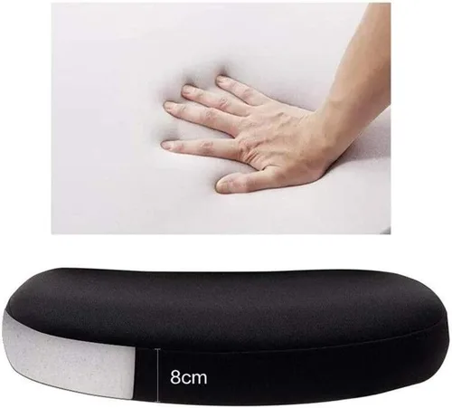 Vista 4 de Silla de oficina ejecutiva ergonómica con respaldo medio y reposabrazos acolchados, altura ajustable del asiento