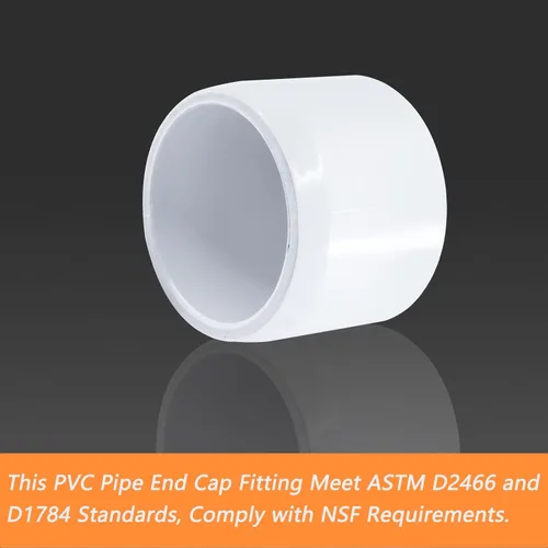 Vista 5 de Bivethoi Tapón de extremo de tubo de PVC de 3/4 pulgadas, adaptador de enchufe blanco, accesorio de tapa de extremo de tubería para construir