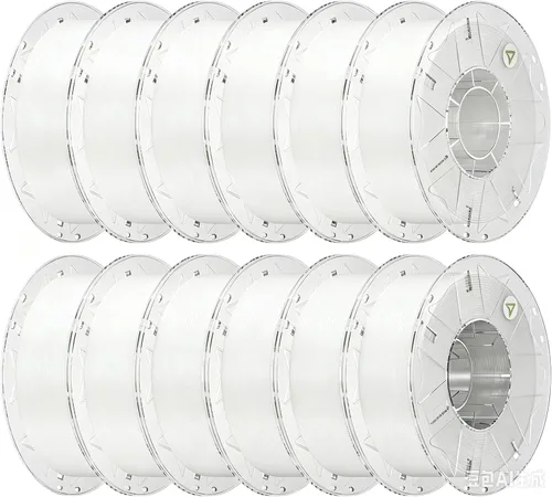 Vista 20 de Creality Hyper PLA Filamento 1.75mm, filamento RFID para impresora 3D PLA de alta velocidad 30-600mm/s, 1kg(2.2lbs)/carrete Filamento compatible