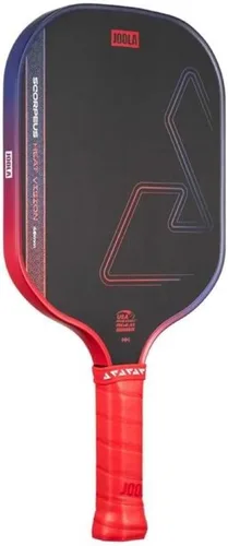 Vista 13 de JOOLA Agassi Heat Vision 16mm Pala de pickleball - Nueva forma con zona de punto dulce extendida - Superficie de fibra de carbono texturizada