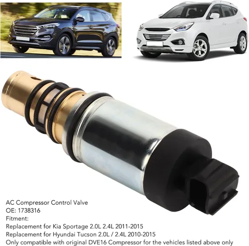 Vista 2 de Válvulas de control, reemplazo de la sensibilidad del metal de la válvula de control del compresor de la CA 1738316 alta para Tucson