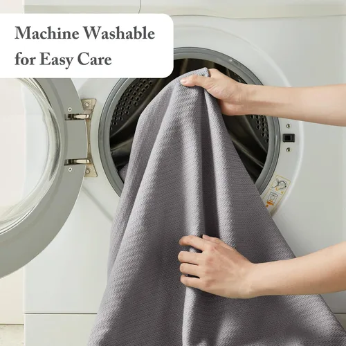 Vista 10 de Madison Park - Manta de lujo, suave, acogedora, 100% algodón hilado en anillo, para cama, o sofá