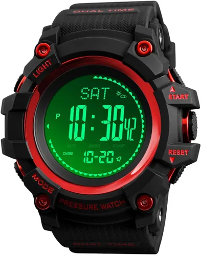 Vista 8 de Watch Compass, Altimeter Barometer Thermometer Temperature, Pedometer, Military Army Waterproof Outdoors Sport Digital Watch for Men