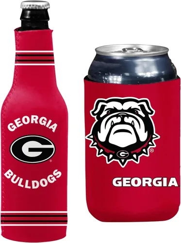 Vista 25 de College Team Color Logo Can & Bottle Holder Insulator Beverage Cooler Set