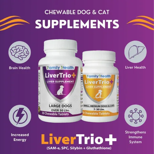 Vista 4 de Suplemento integral de apoyo hepático para perros más pequeños. Tabletas masticables sabrosas que combinan las mismas, SPC, silybin A+B, + glutatión