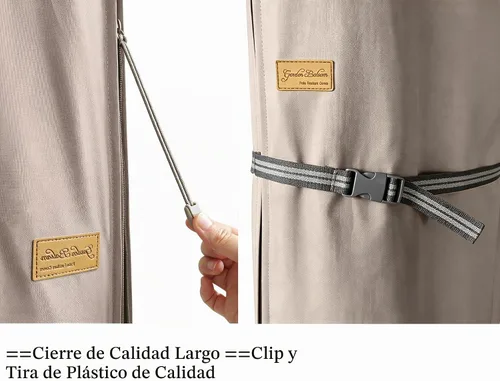 Vista 4 de Funda para sombrilla de patio con varilla para sombrillas de 7 a 11 pies y paraguas de doble cara de 15 pies, cubierta protectora impermeable