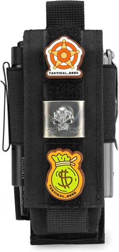 TACTICAL GEEK - Organizador de cinturón EDC Molle, funda multiherramienta, organizador de bolsillo EDC para paquete, organizador de herramientas
