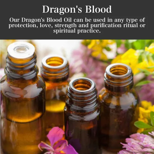 Vista 3 de Aceite de sangre de dragones 1/2 oz Hecho a mano con hierbas y aceites esenciales Purificación espiritual, fuerza, rituales de poder Hoodoo