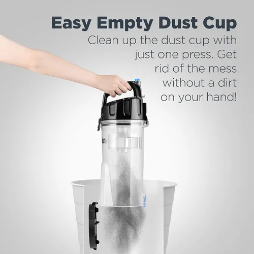 Vista 5 de Eureka PowerSpeed Aspiradora Vertical Ligera para Alfombras y Pisos Duros, Potente Aspiradora Vertical sin Bolsa para el Hogar con Mascotas, Azul