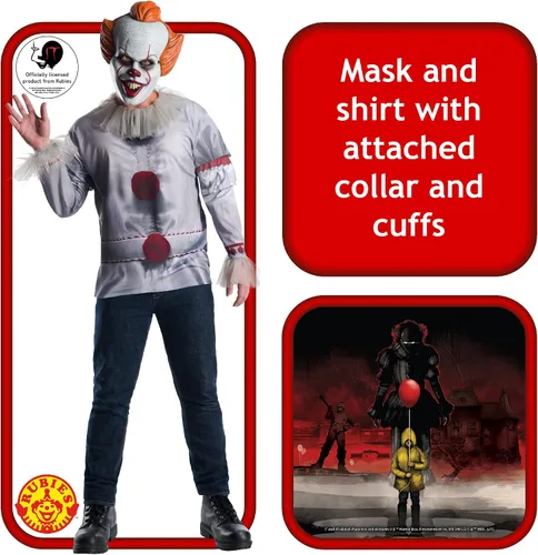 Vista 2 de Rubies Pennywise - Disfraz de adulto para hombre Multi Color talla única