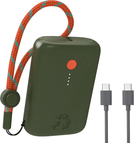 Vista 8 de Nimble Champ Cargador Portátil, Batería Externa de 10,000mAh Carga Rápida, Paquete de Batería de 20W con 2 USB-C y Cable, Batería de Energía