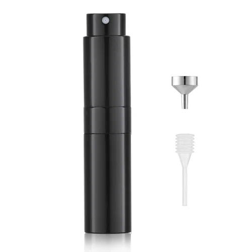 Vista 13 de LISAPACK Botella de spray de perfume de 8 ml con atomizador para viajes, dispensador de colonia recargable vacío, rociador portátil (Azul)