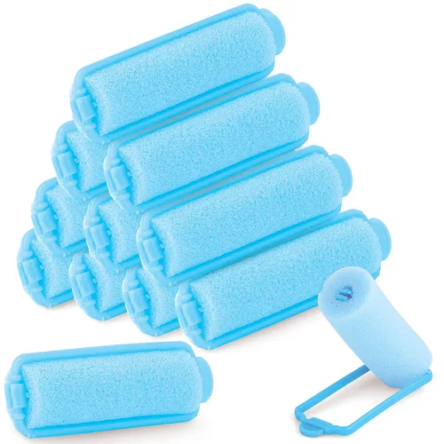 Juego de rodillos de espuma para el cabello, rizadores de pelo sin calor para dormir, autofastecedores, rizadores de ondas suaves para cabello corto