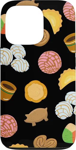 Vista 10 de Conchas Pan Dulce Pattern Black Phone Case Latina Gift Case Case for iPhone 17