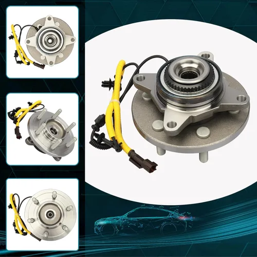 Vista 2 de IRONTEK Conjunto de rodamiento y cubo de rueda delantera izquierda y derecha, 6 lengüetas para Ford (2020 Expedition/ 2018-2020 para F-150)
